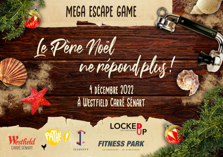 Méga Escape Game Le père Noël ne répond plus ! LockedUp Live Escape